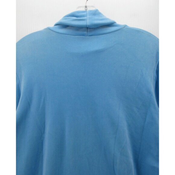Sno Skins Top Medium Velour Turtleneck Shirt Pullover T Tee Stretch - Picture 7 of 10